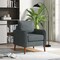 Fabric Upholstered Sofa Chair with Removable Back and Seat Cushions-Gray